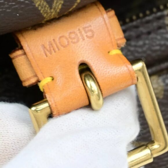 LOUIS VUITTON Montsouris GM Backpack Bag Monogram Leather Brown M51135 22FA118 - Picture 10 of 16